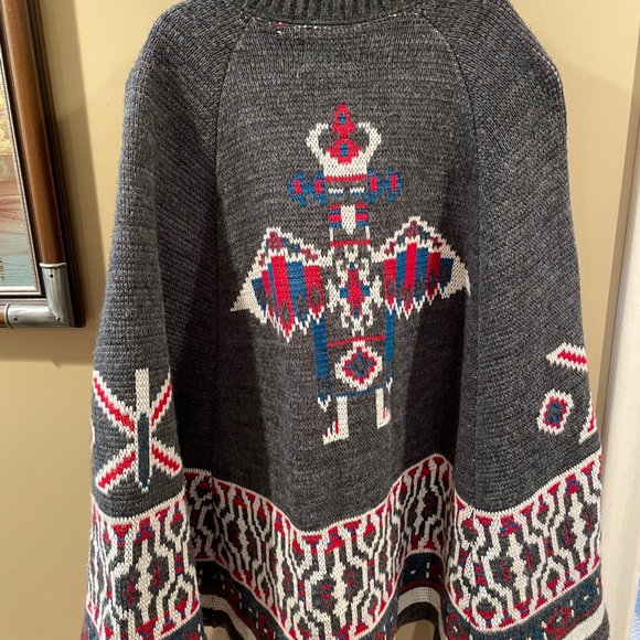 Vintage poncho size Medium - Picture 2 of 6